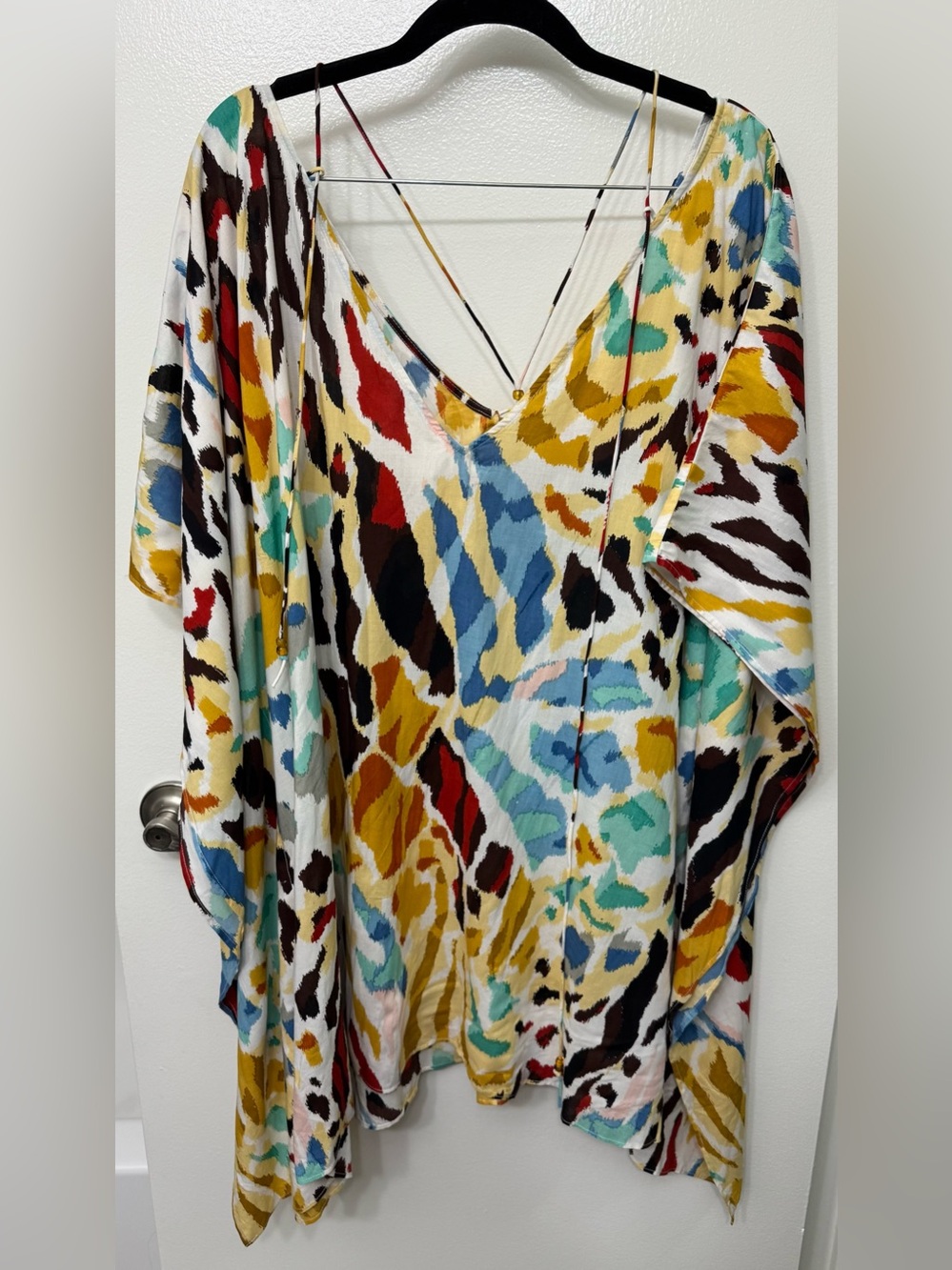 NWT By Anthropologie Printed Beach Cover Up Dress | Swim Coverup - Picture 6 of 7